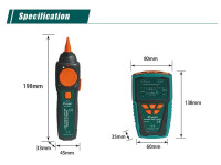 PROSKIT Testador De Cabos/Continuidade C/ Gerador De Tons PROSKIT Testador De Cabos/Continuidade C/ Gerador De Tons